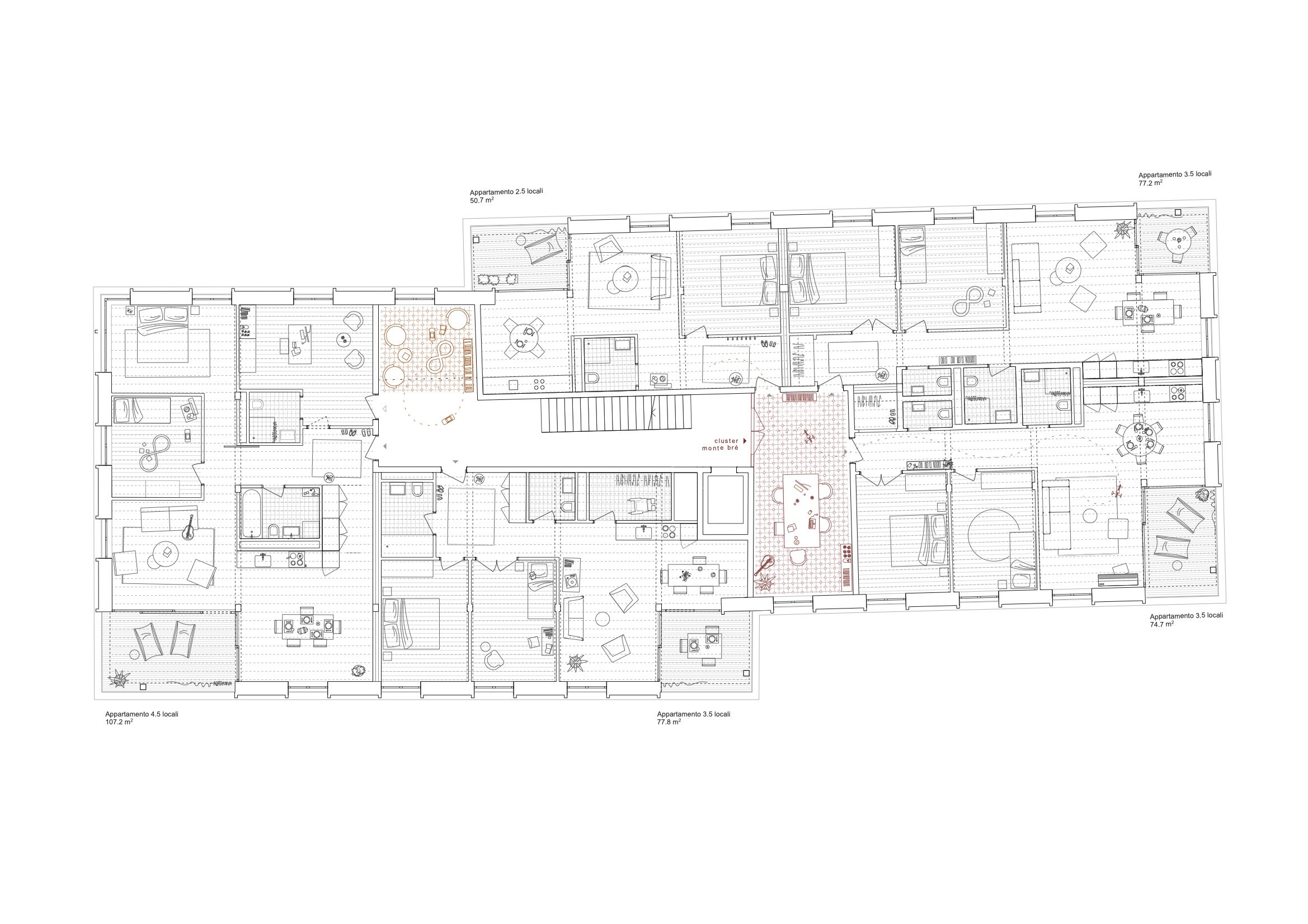 plan étage pangea lugano 
